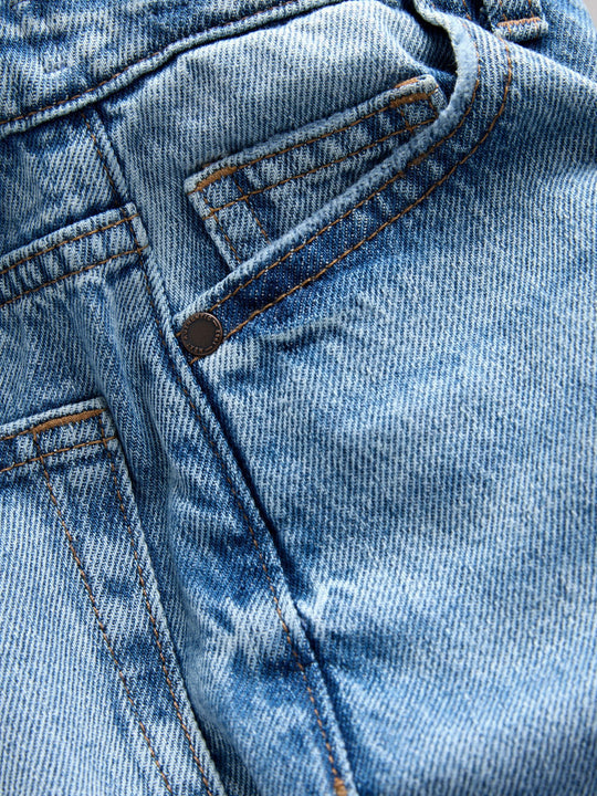 Mid Blue Denim Super-wide Fit Authentic Jeans (3-16yrs)