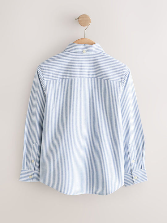 Blue Stripe Single Oxford Shirt (3-16yrs)