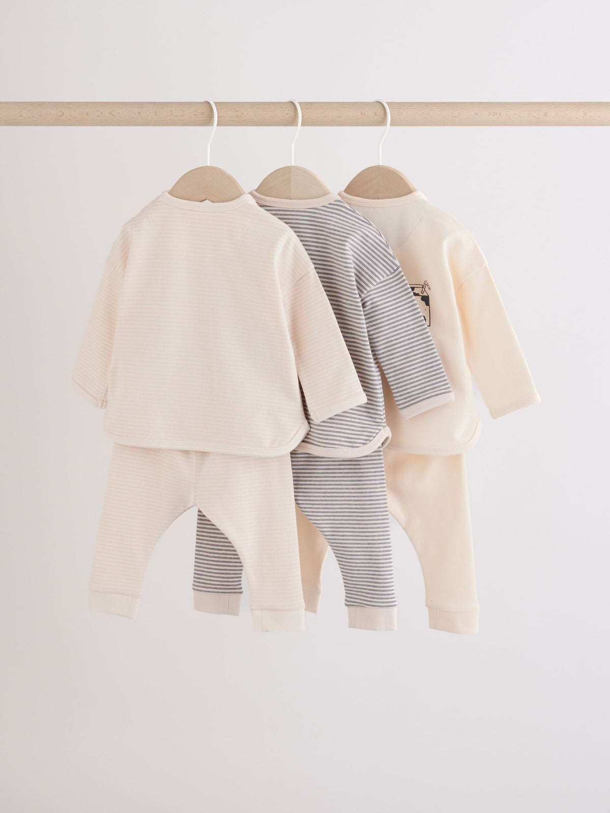 Neutral Brunch Club Baby Top & Leggings Set 6 Piece (0mths-2yrs)
