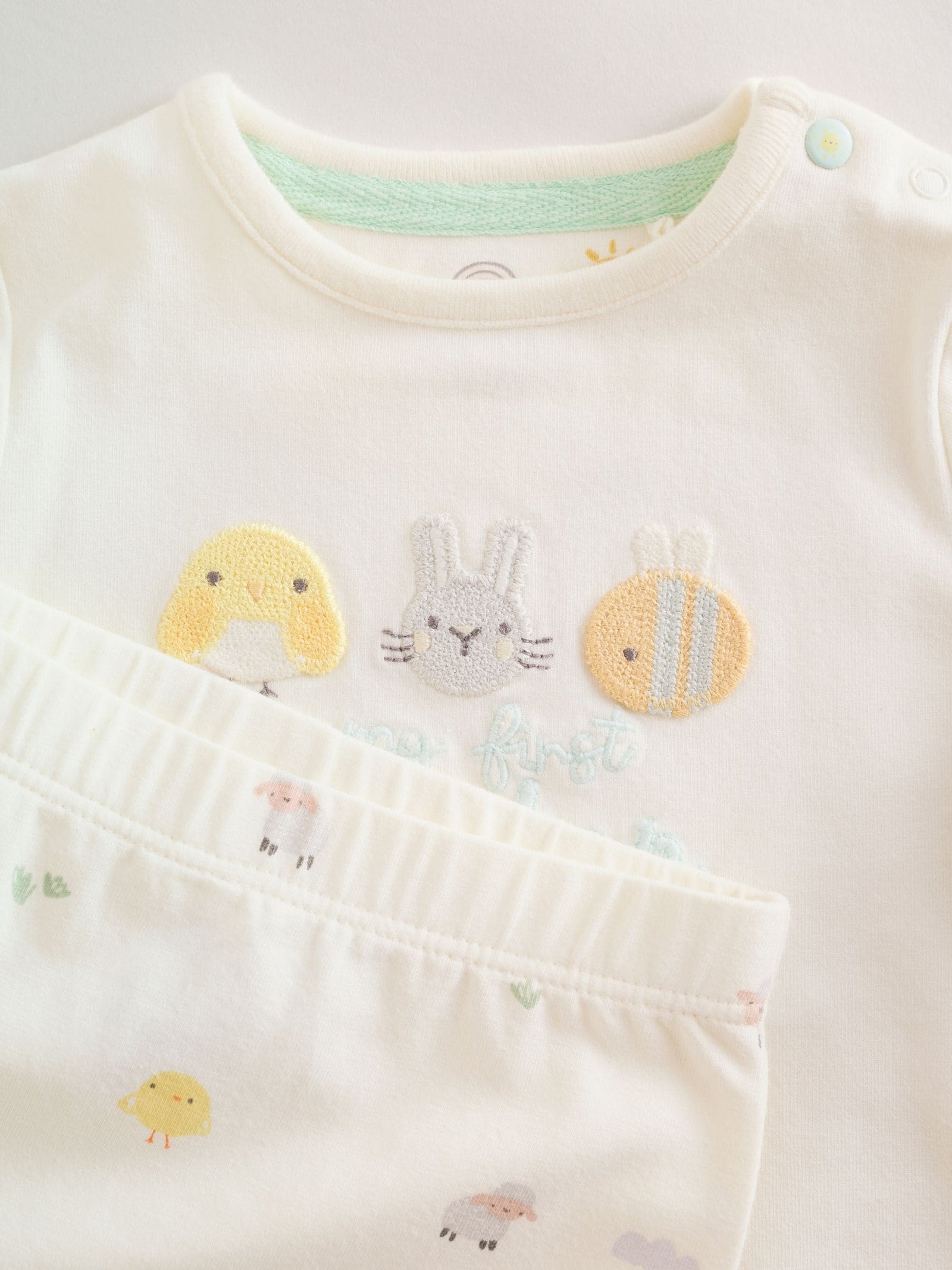 My First Easter White T-Shirt and Leggings Baby Set (0-18mths)