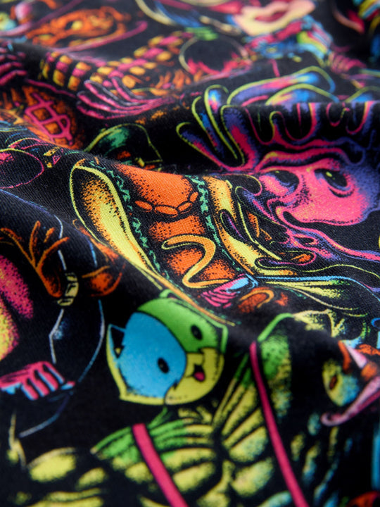 Multi All Over Print Fortnite Print Short Sleeved T-Shirt (4-16yrs)