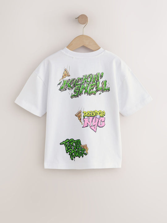White Teenage Mutant Ninja Turtles T-Shirt (3-16yrs)