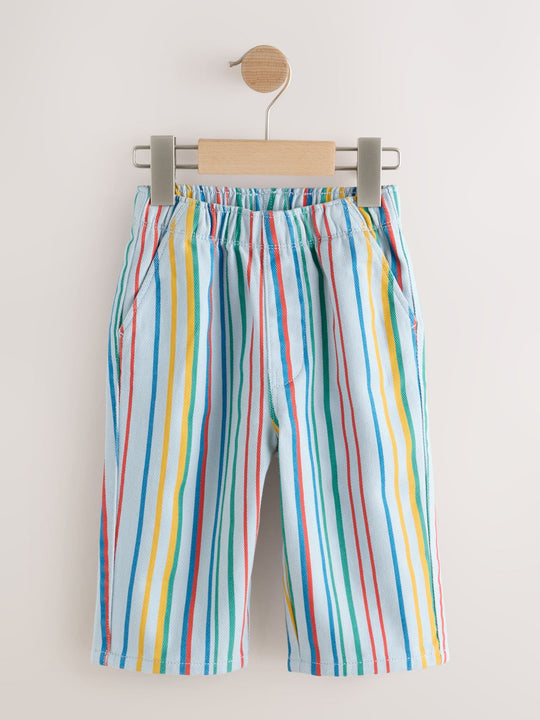 Multi Stripe Pull On Wide Trousers (3mths-7yrs)