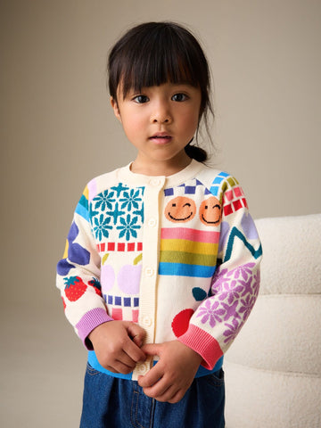 Multi Fun Printed Cardigan (3mths-7yrs)
