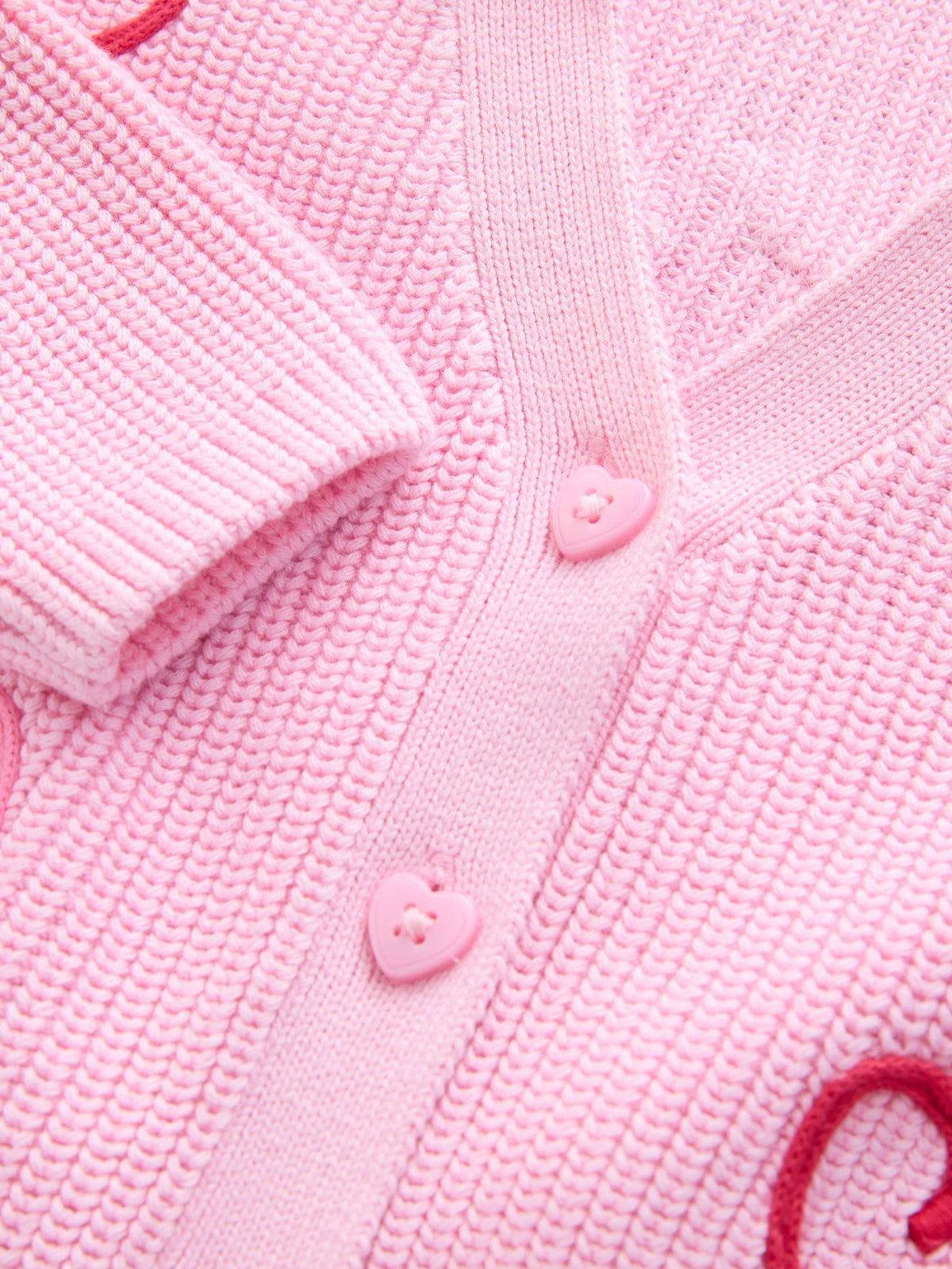 Pink LadyBug V-Neck Cardigan (3mths-7yrs)