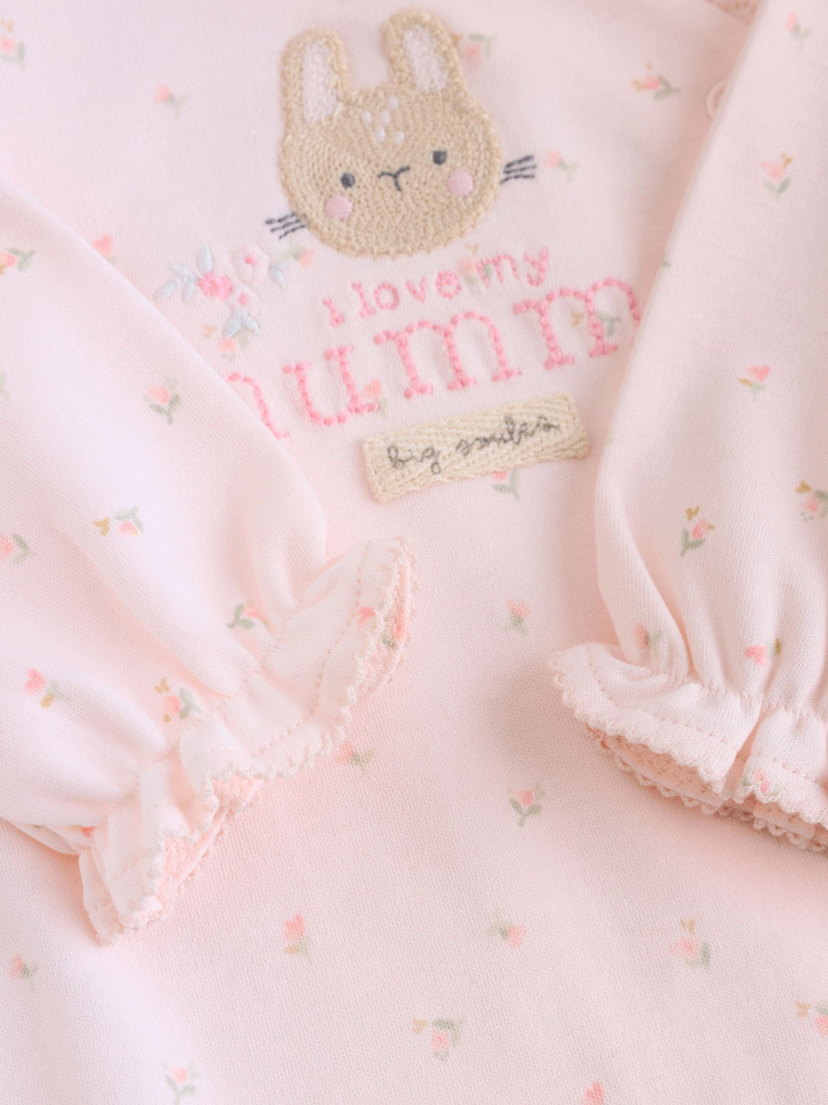Pink Mummy Family Baby Sleepsuit (0-2yrs)