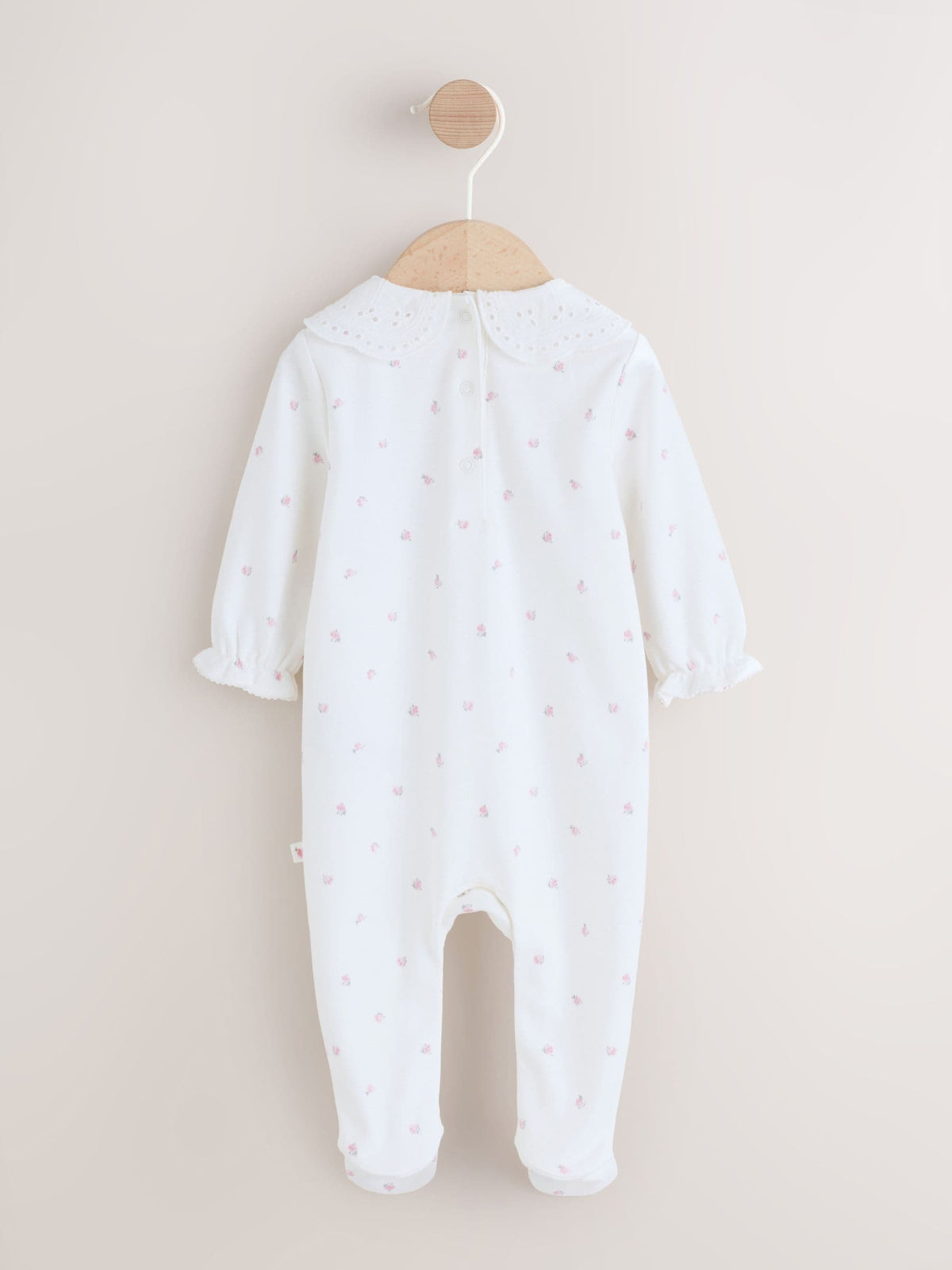 White Little Sister Family Baby Sleepsuit (0-2yrs)