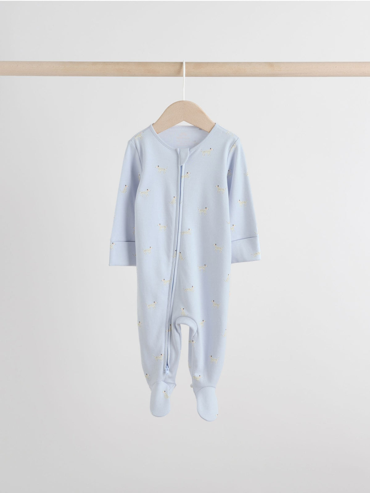 Multi Pastel Character Two Way Zip Baby Sleepsuits 5 Pack (0-2yrs)