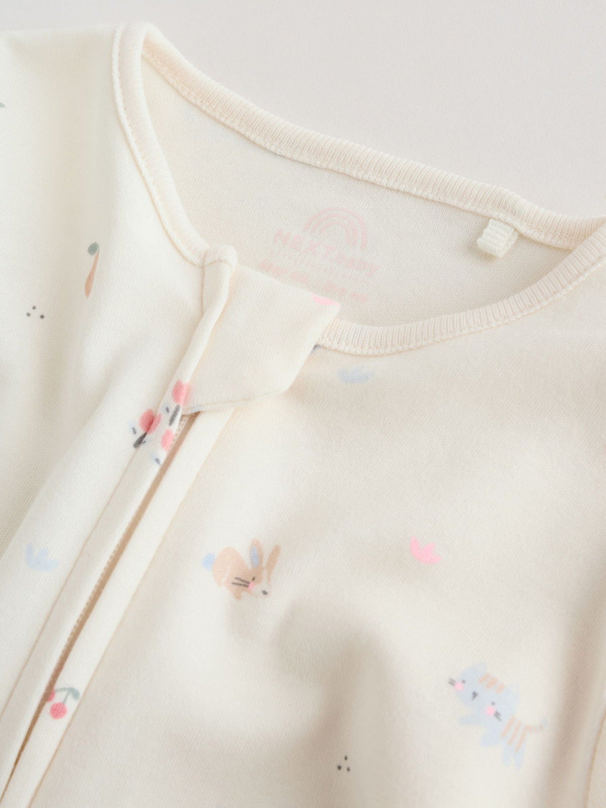 Multi Pastel Character 3 Pack Two Way Zip Baby Sleepsuit (0mths-3yrs)