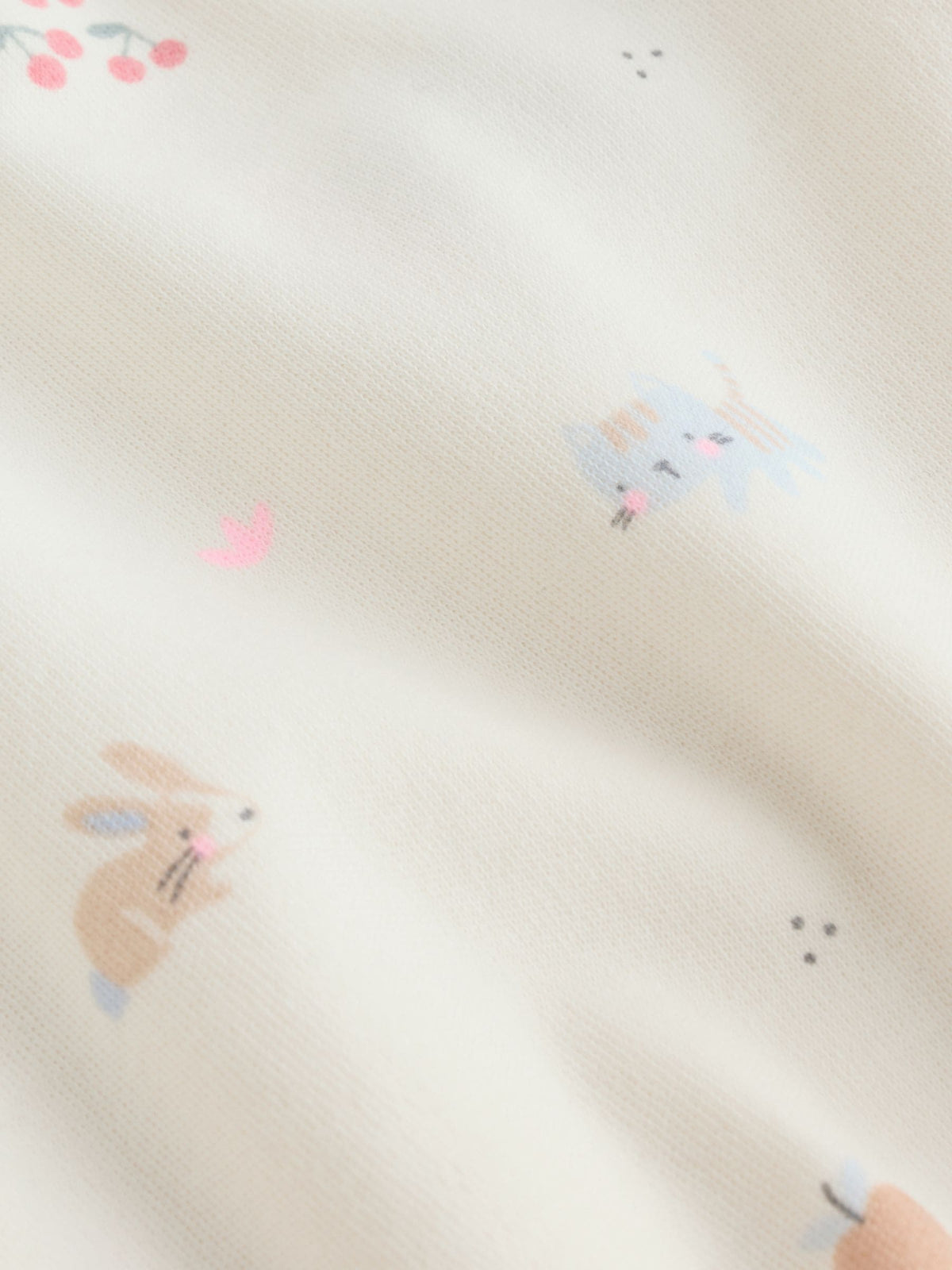 Multi Pastel Character 3 Pack Two Way Zip Baby Sleepsuit (0mths-3yrs)