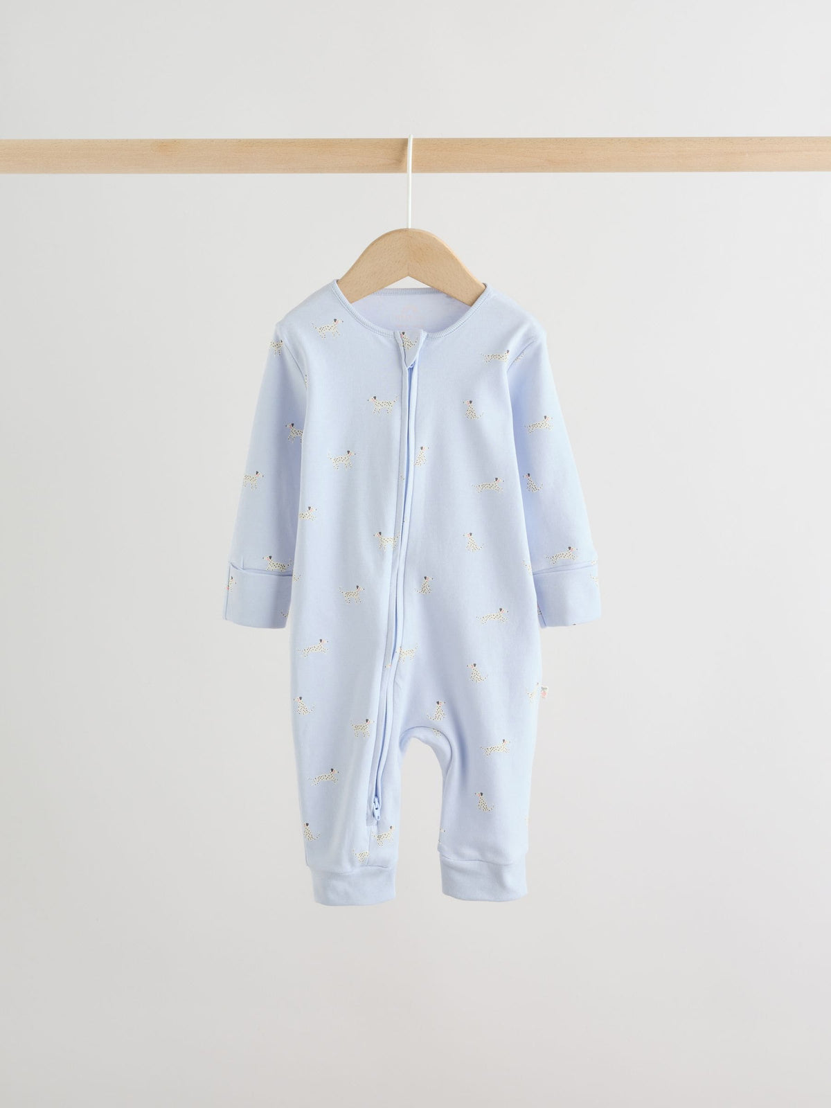 Multi Pastel Character 3 Pack Two Way Zip Baby Sleepsuit (0mths-3yrs)