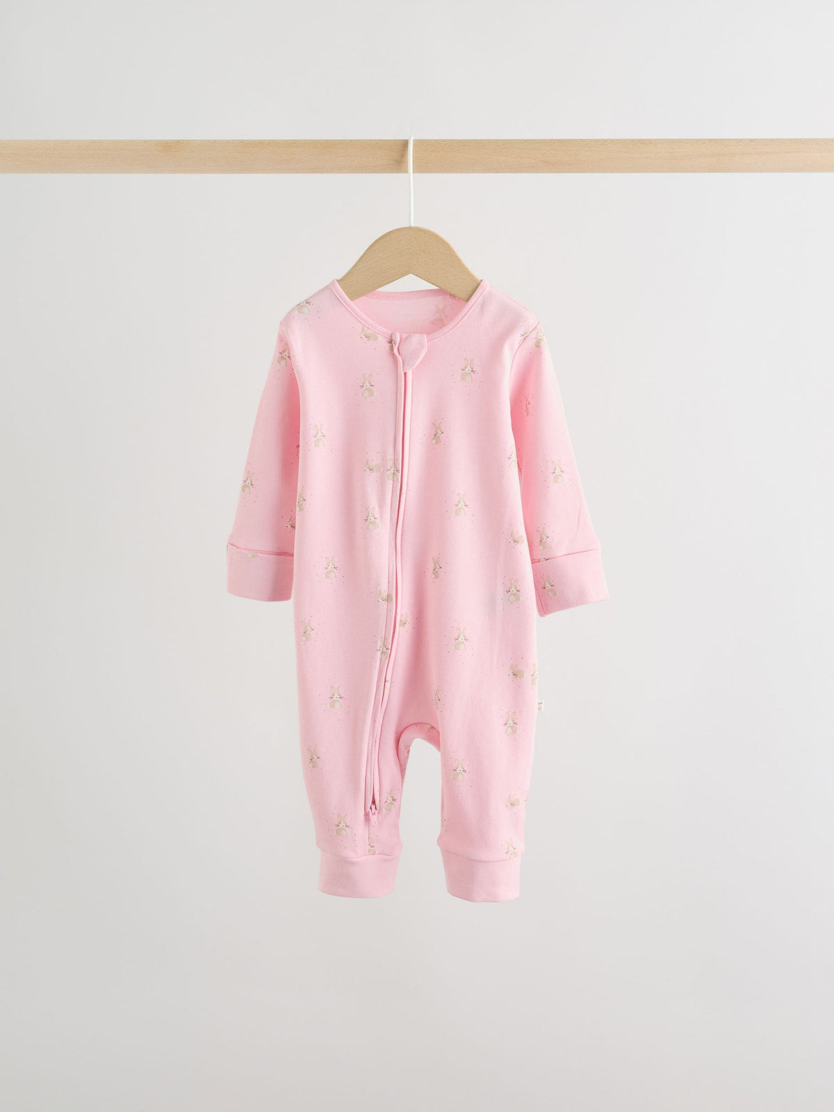 Multi Pastel Character 3 Pack Two Way Zip Baby Sleepsuit (0mths-3yrs)