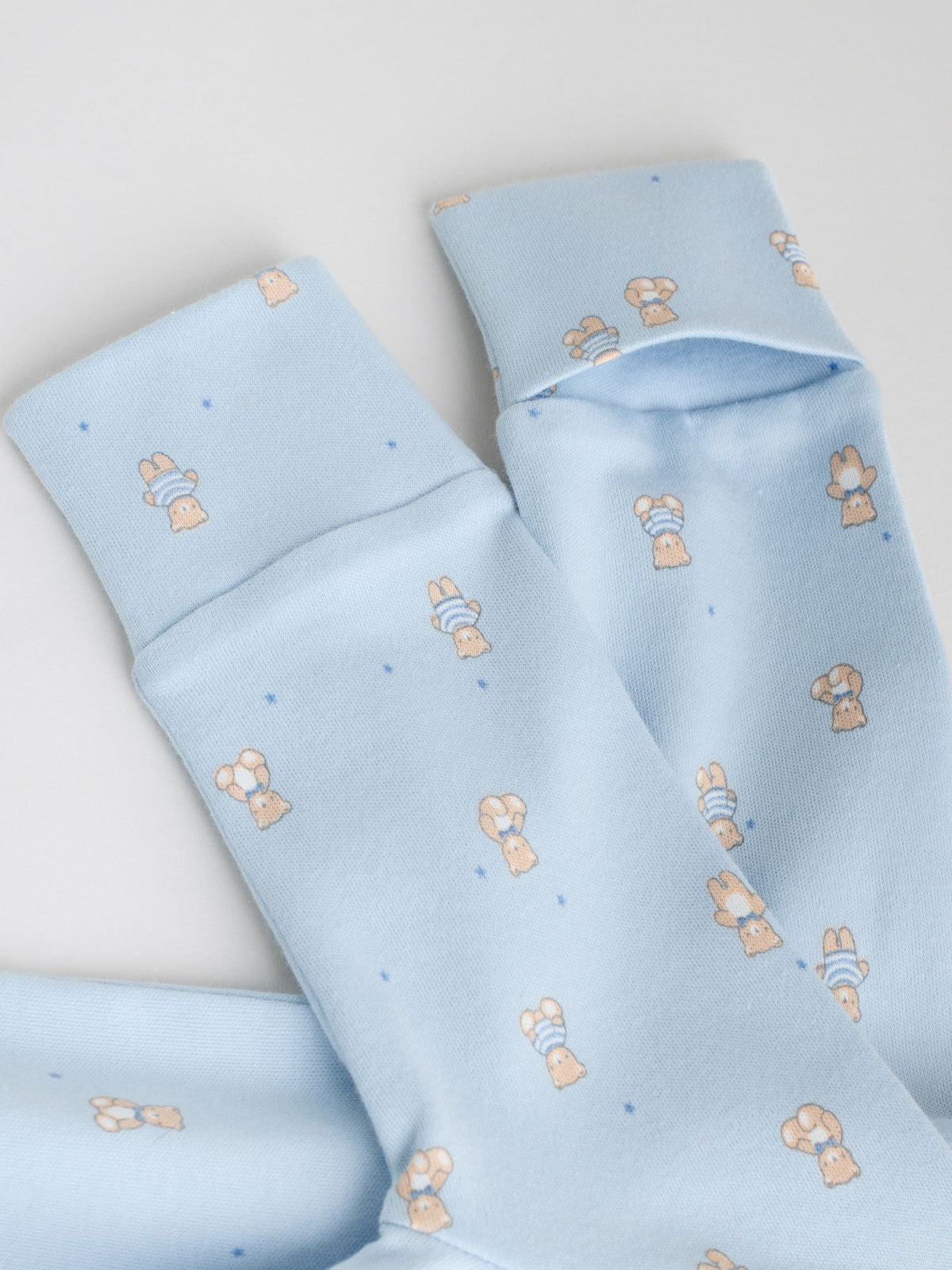 Blue 4 Pack Baby Bear Sleepsuit (0-2yrs)