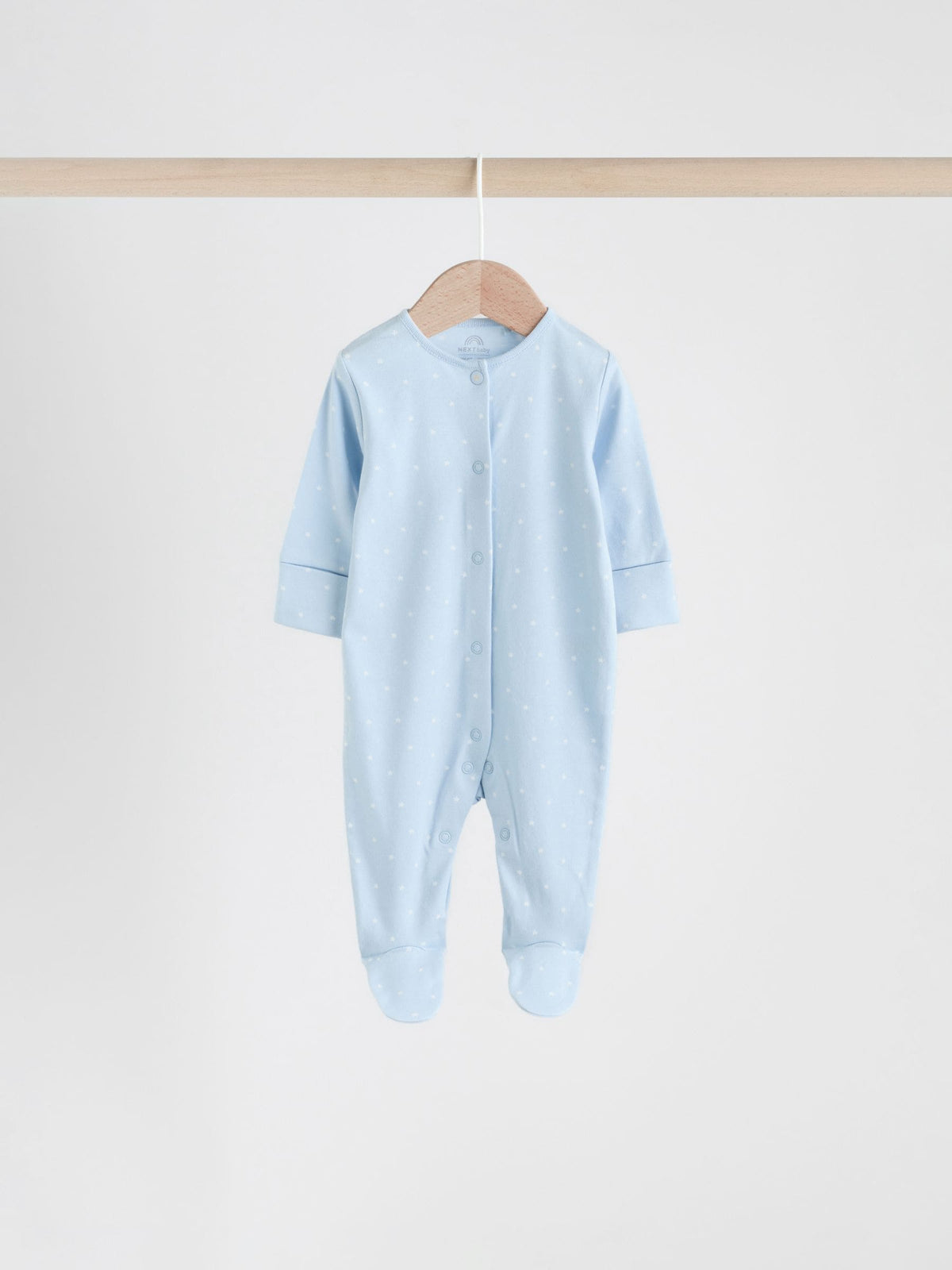 Blue 4 Pack Baby Bear Sleepsuit (0-2yrs)