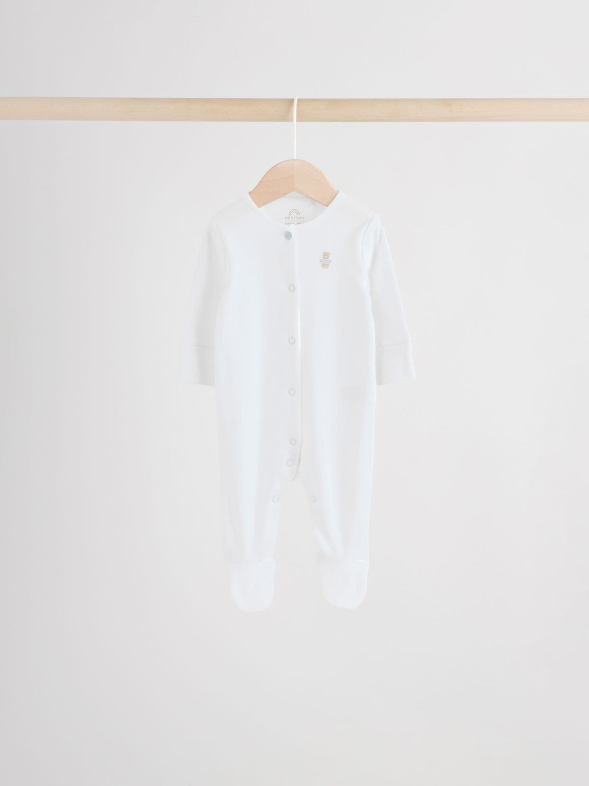 Blue 7 Pack Baby Bear Sleepsuit (0-2yrs)