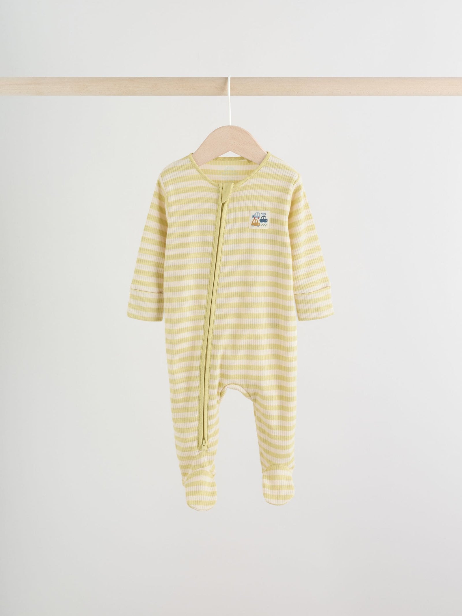 Multi Transport Two Way Zip Baby Sleepsuits 3 Pack