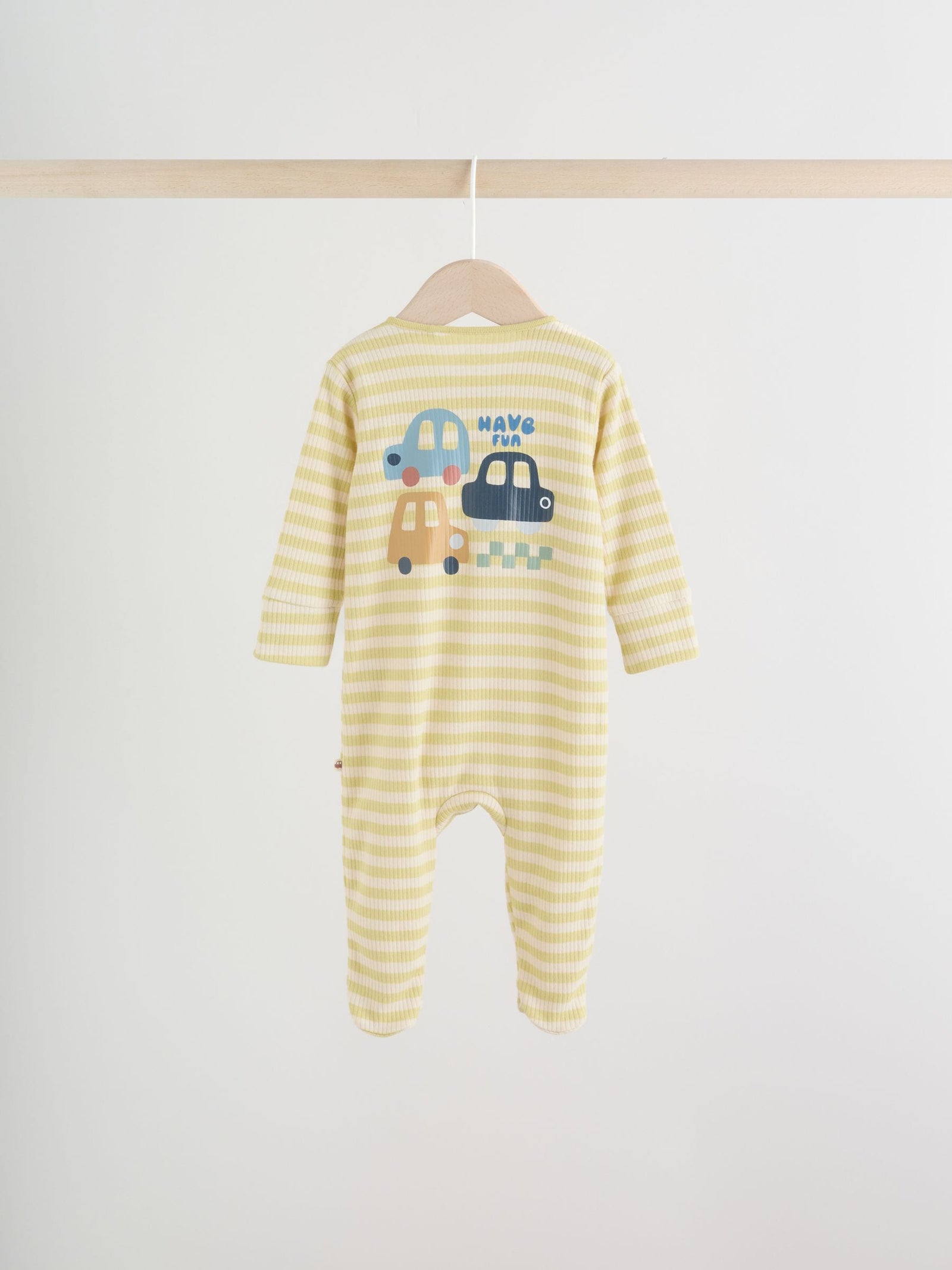 Multi Transport Two Way Zip Baby Sleepsuits 3 Pack