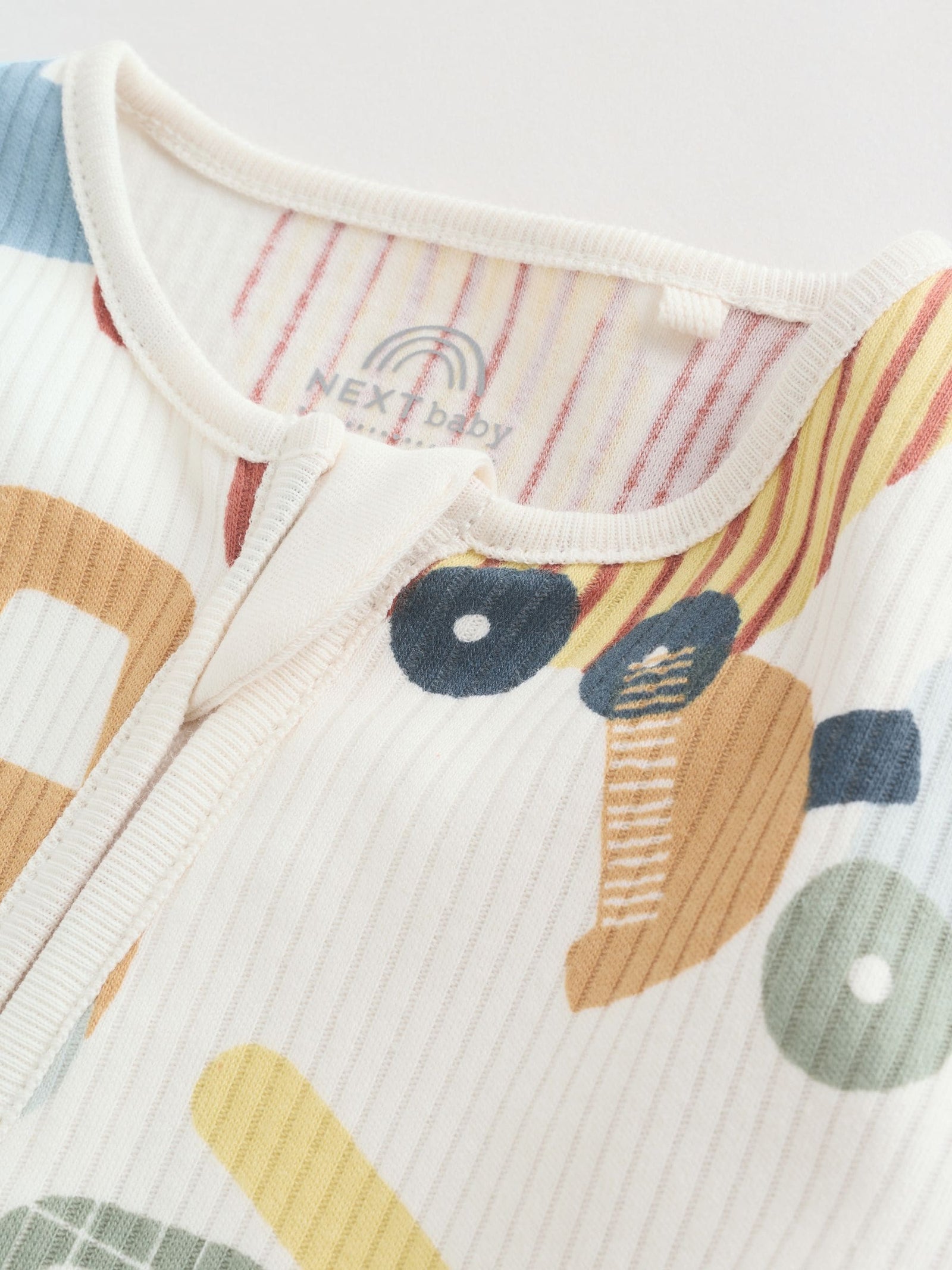 Multi Transport Two Way Zip Baby Sleepsuits 3 Pack