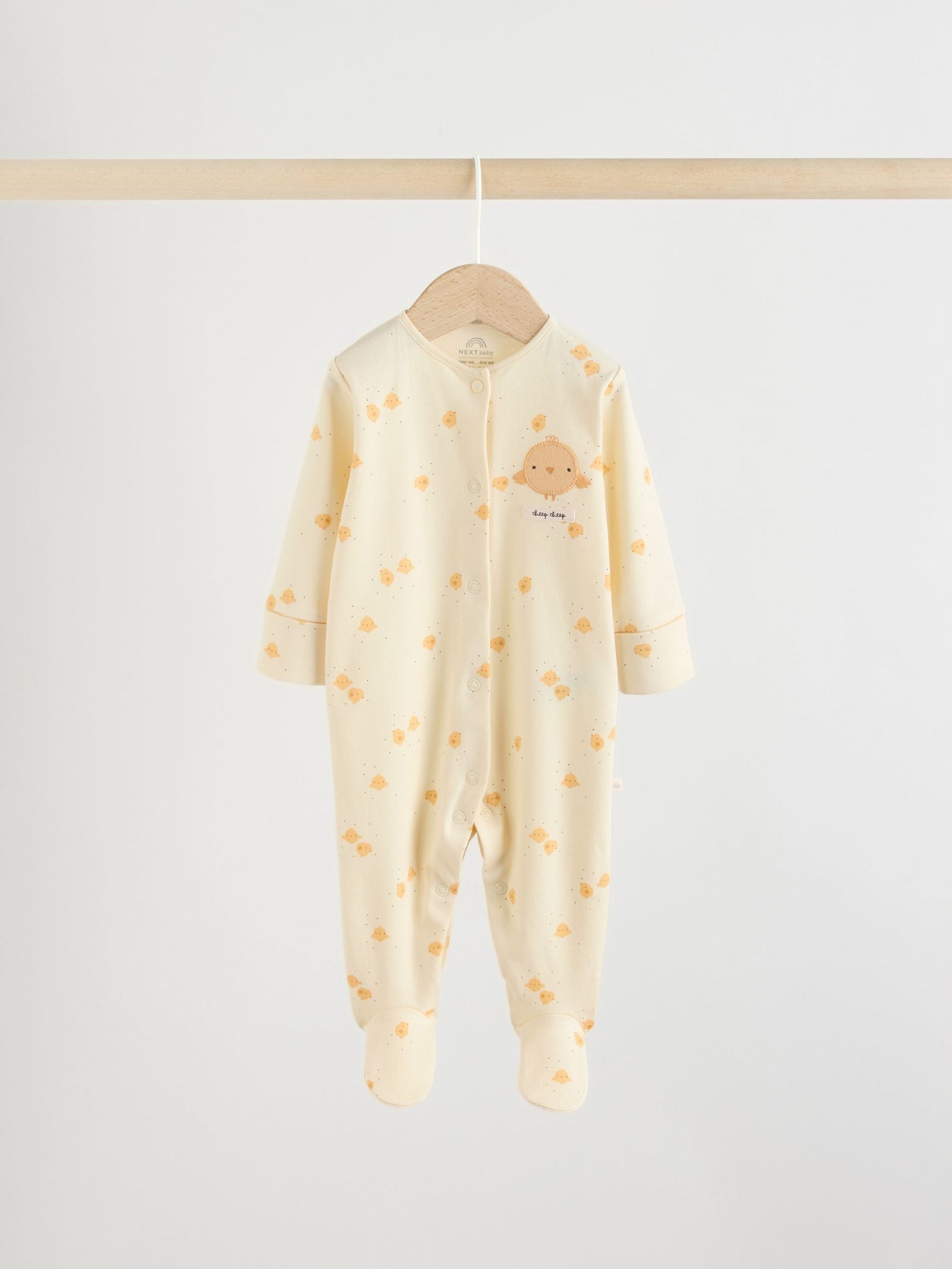 Yellow Spring Character 3 Pack Baby Sleepsuits (0mths-2yrs)