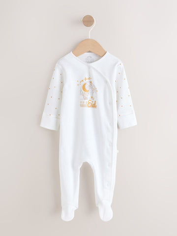 White My First EID Baby Sleepsuit (0mths-2yrs)