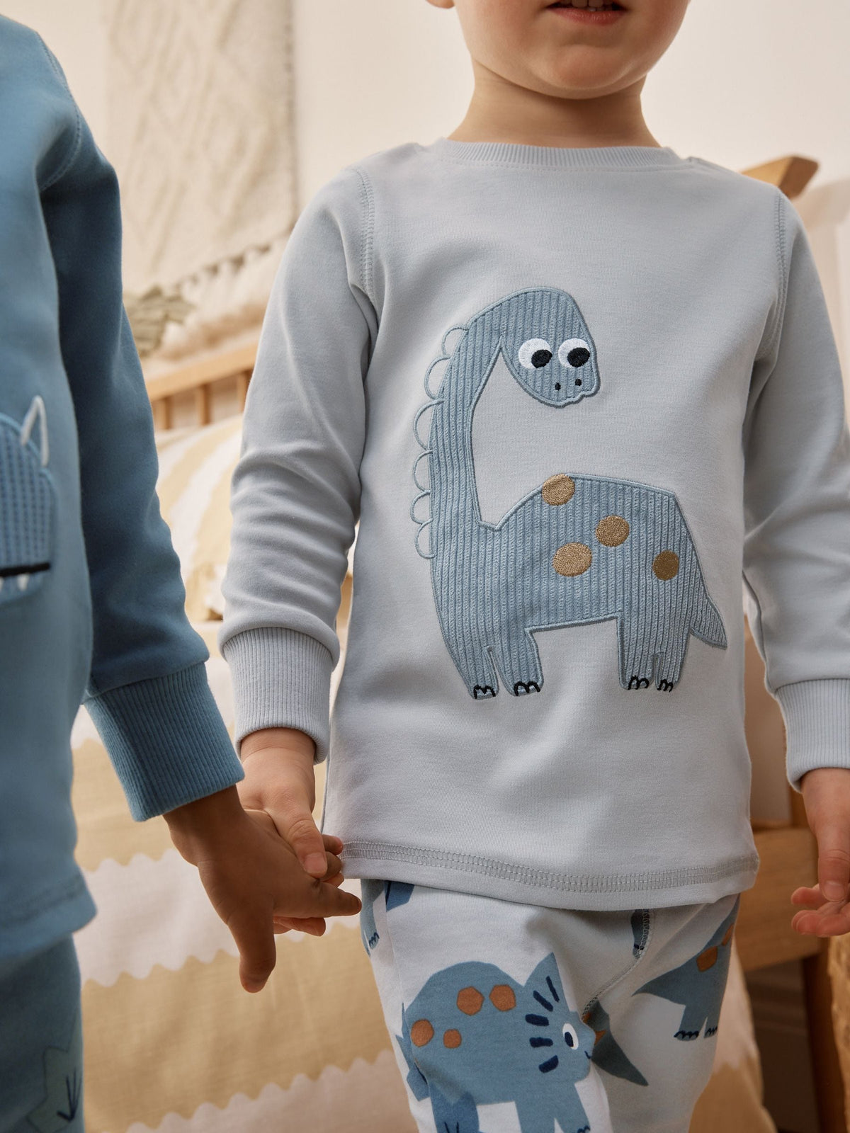 Navy/Grey Dinosaur Snuggle Pyjamas 3 Pack (9mths-8yrs)