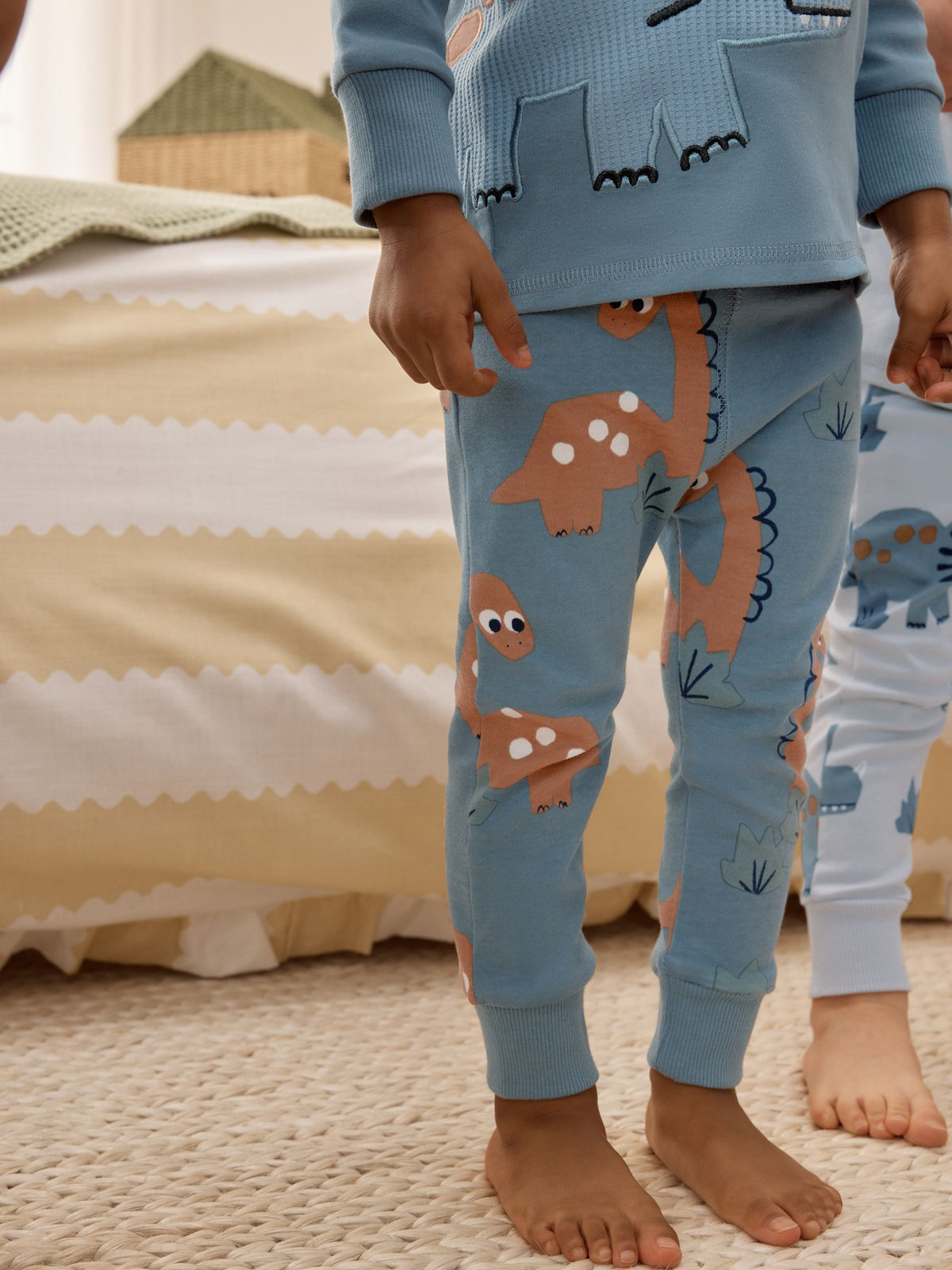 Navy/Grey Dinosaur Snuggle Pyjamas 3 Pack (9mths-8yrs)