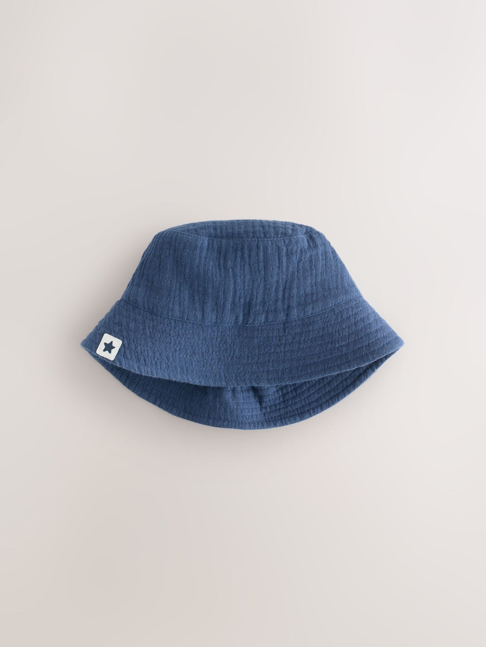 Navy/White 2 Pack Baby Bucket Hat (0mths-2yrs)