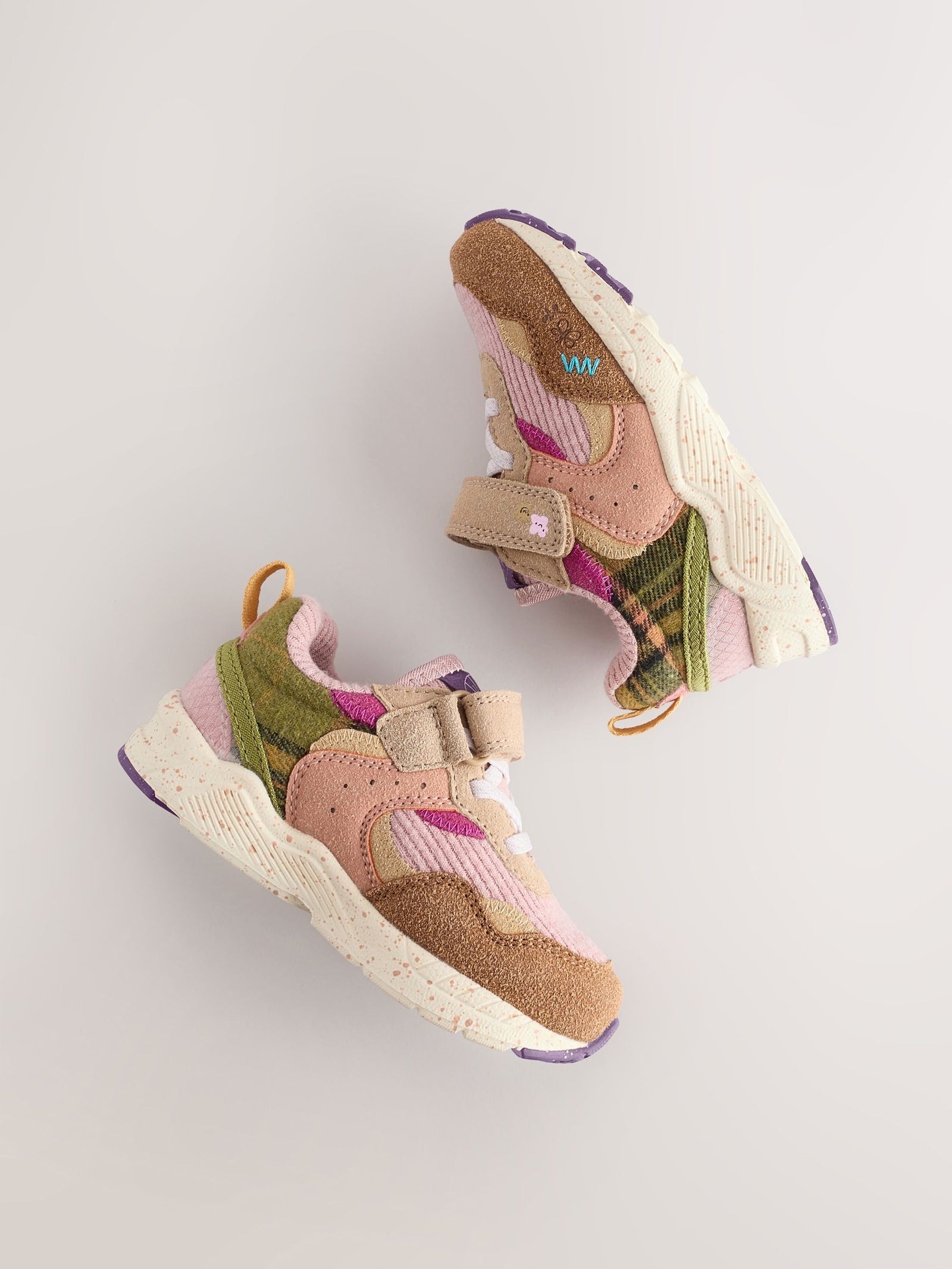Multi Wide Fit (G) Elastic Lace Touch Fasten Trainers