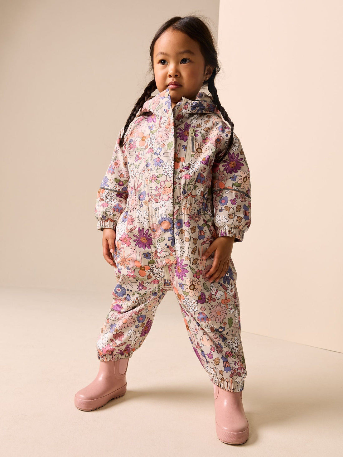 Green Floral Character Waterproof Snowsuit (6mths-7yrs)