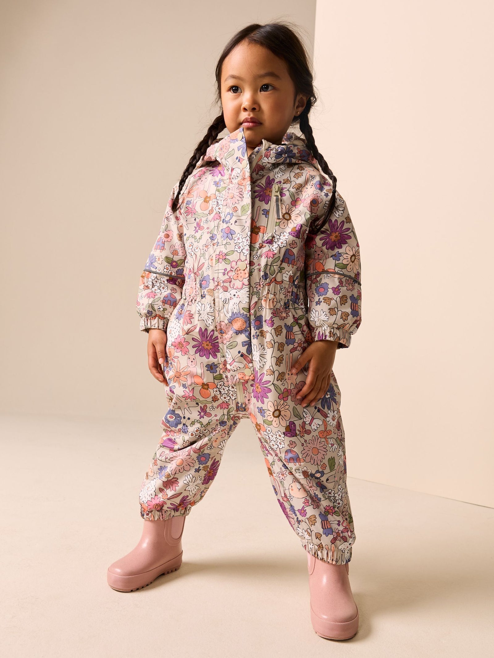 Green Floral Character Waterproof Snowsuit (6mths-7yrs)