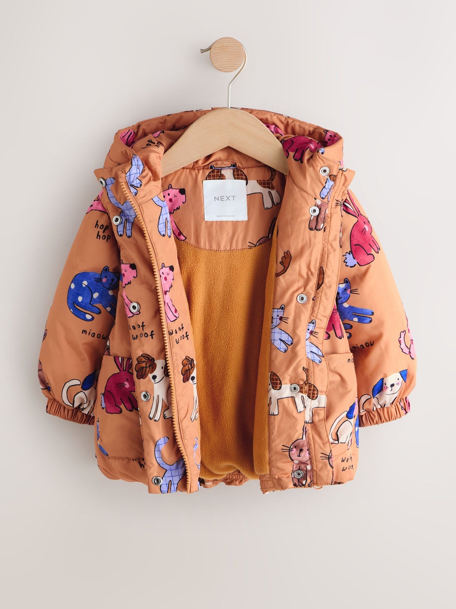 Rust Character Shower Resistant Printed Coat (3mths-7yrs)