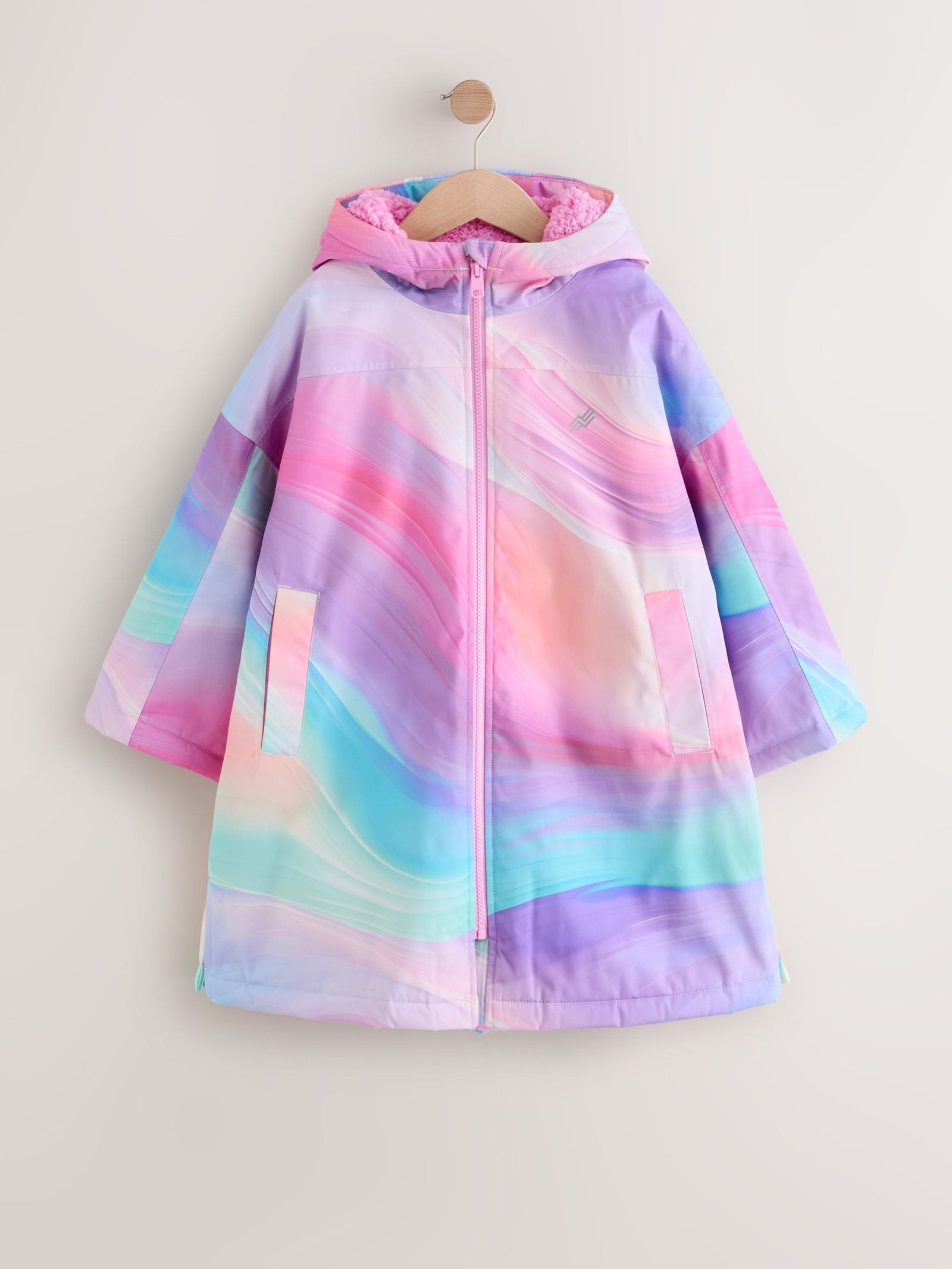 Pink Marble Waterproof Changing Robe (3-16yrs)