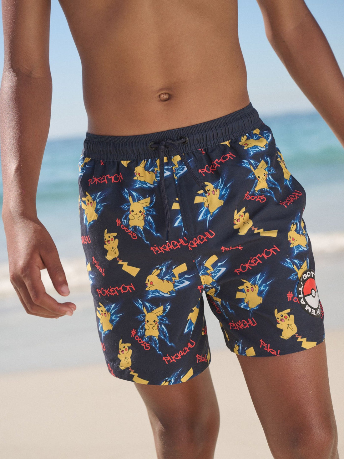 Navy Pokemon Swim Shorts (3-16yrs)