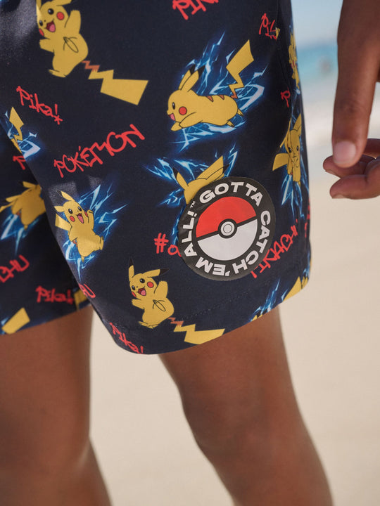 Navy Pokemon Swim Shorts (3-16yrs)