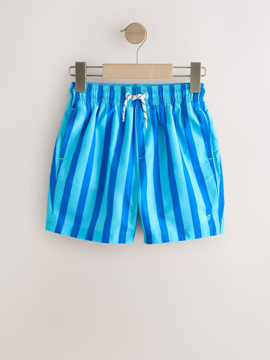 Cobalt Blue Stripe Swim Shorts (3-16yrs)