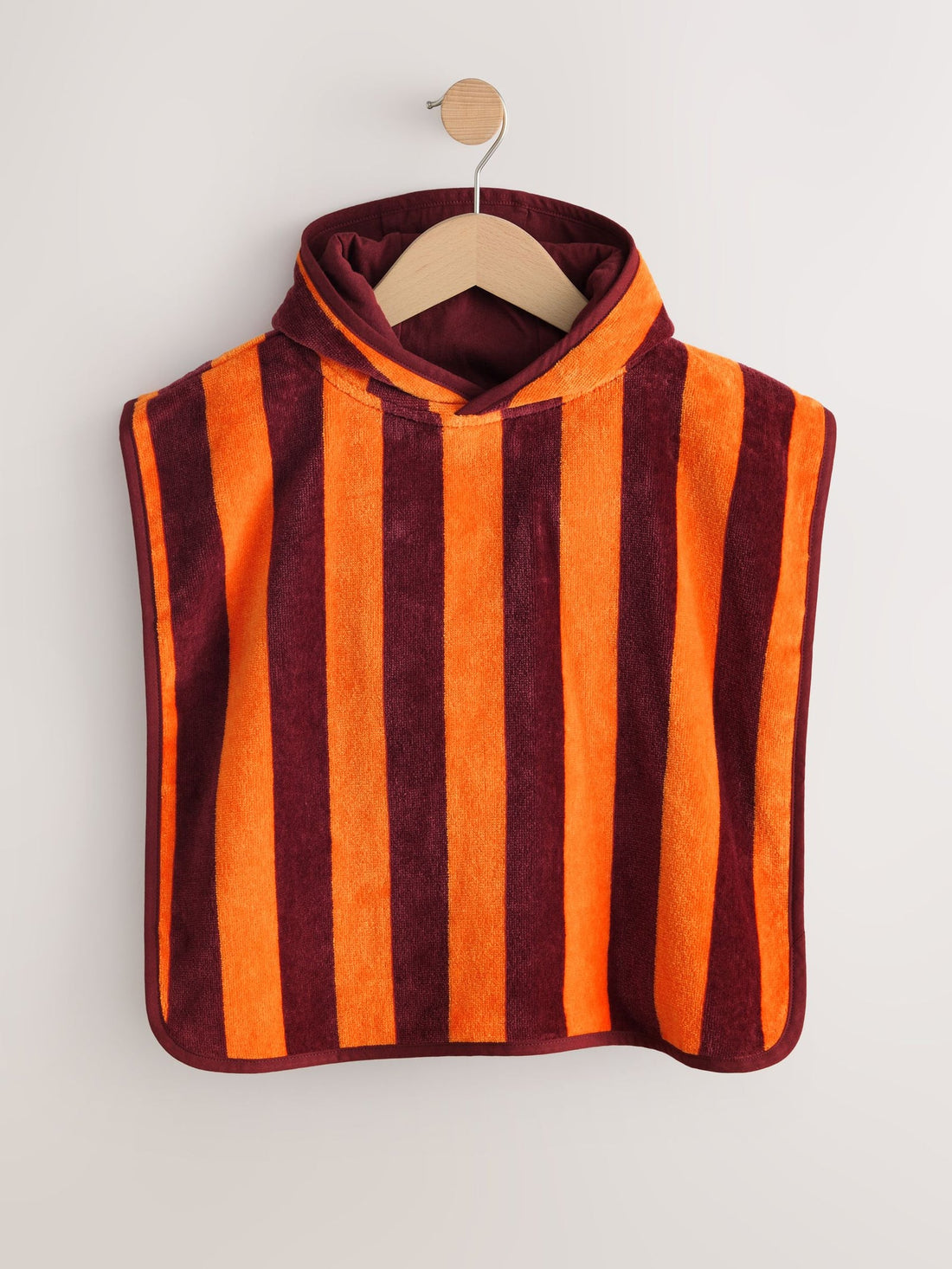 Orange Stripe Towelling Poncho (9mths-6yrs)