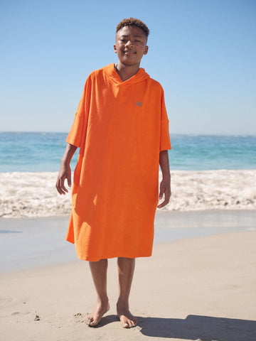 Orange Towelling Poncho (3-16yrs)