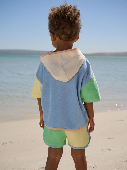 Colourblock Towelling Top and Shorts Set (3mths-7yrs)