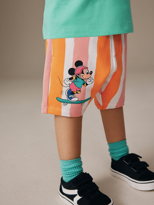 Green/Orange Mickey Mouse T-Shirt and Shorts Set (3mths-8yrs)