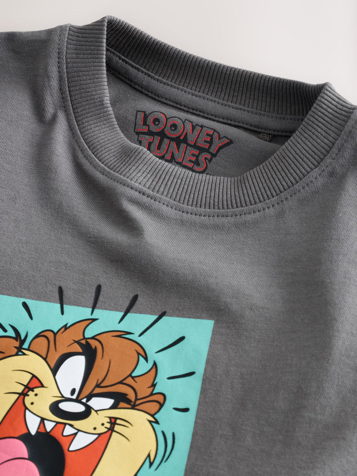 Charcoal Grey Looney Tunes Short Sleeve T-Shirt (3mths-8yrs)