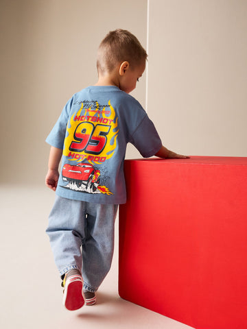 Blue Short Sleeve Disney Cars T-Shirt (9mths-8yrs)