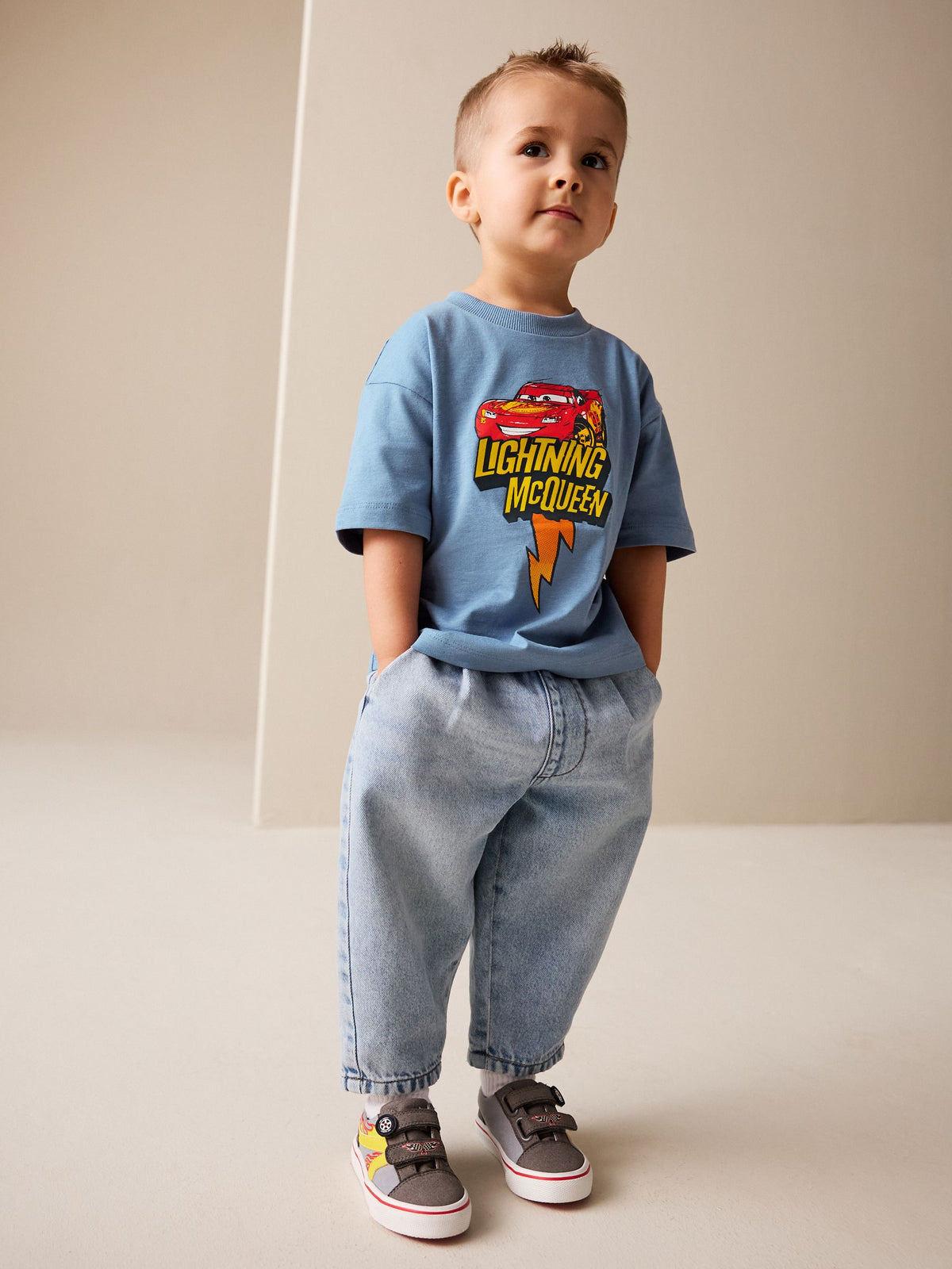 Blue Short Sleeve Disney Cars T-Shirt (9mths-8yrs)
