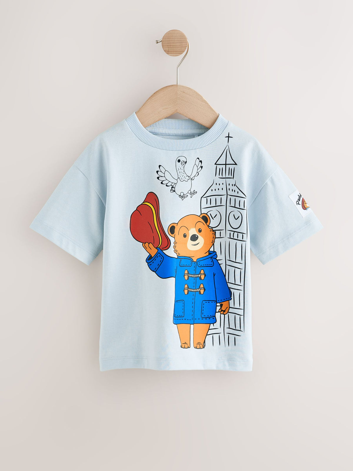 Blue Paddington Bear Short Sleeve T-Shirt (3mths-8yrs)