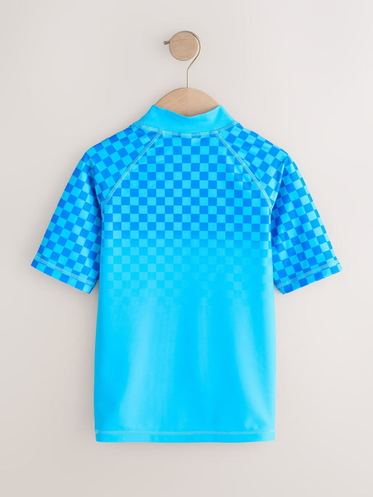 Blue Mario Rash Vest (3-16yrs)