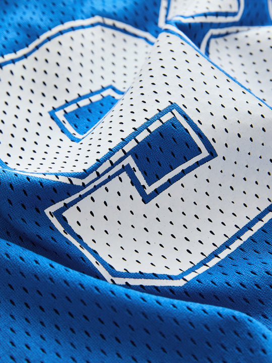 Cobalt Blue Mesh Varsity Short Sleeve T-Shirt (3-16yrs)
