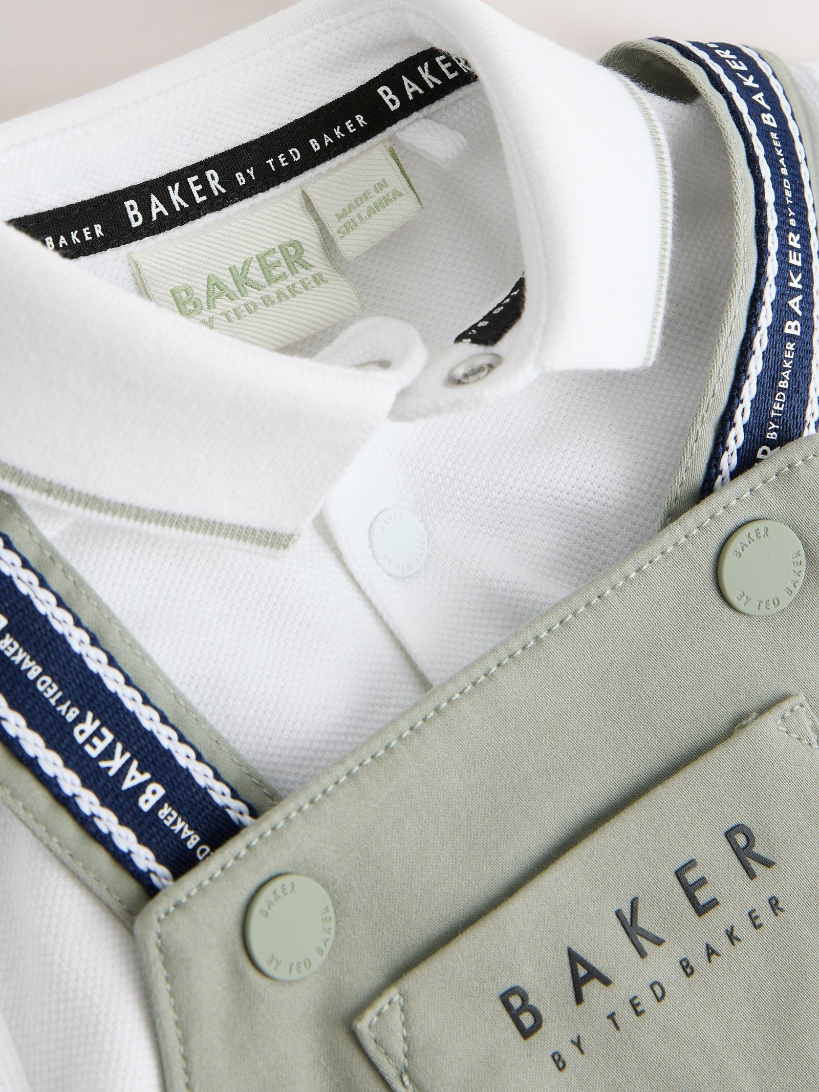 Baker by Ted Baker Dungarees And Polo Shirt Set