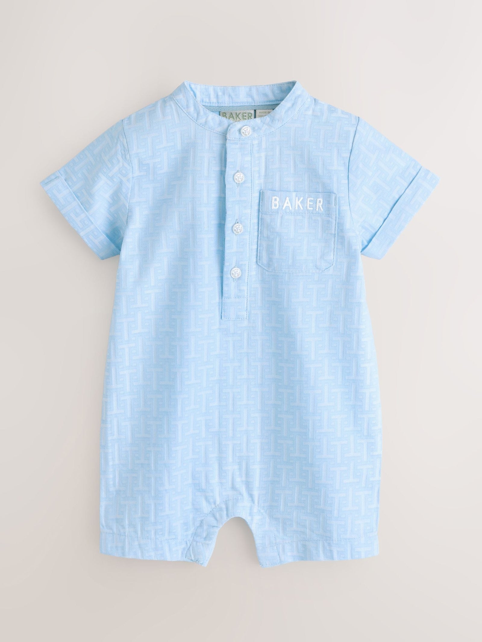 Baker by Ted Baker Blue Grandad Collar Romper