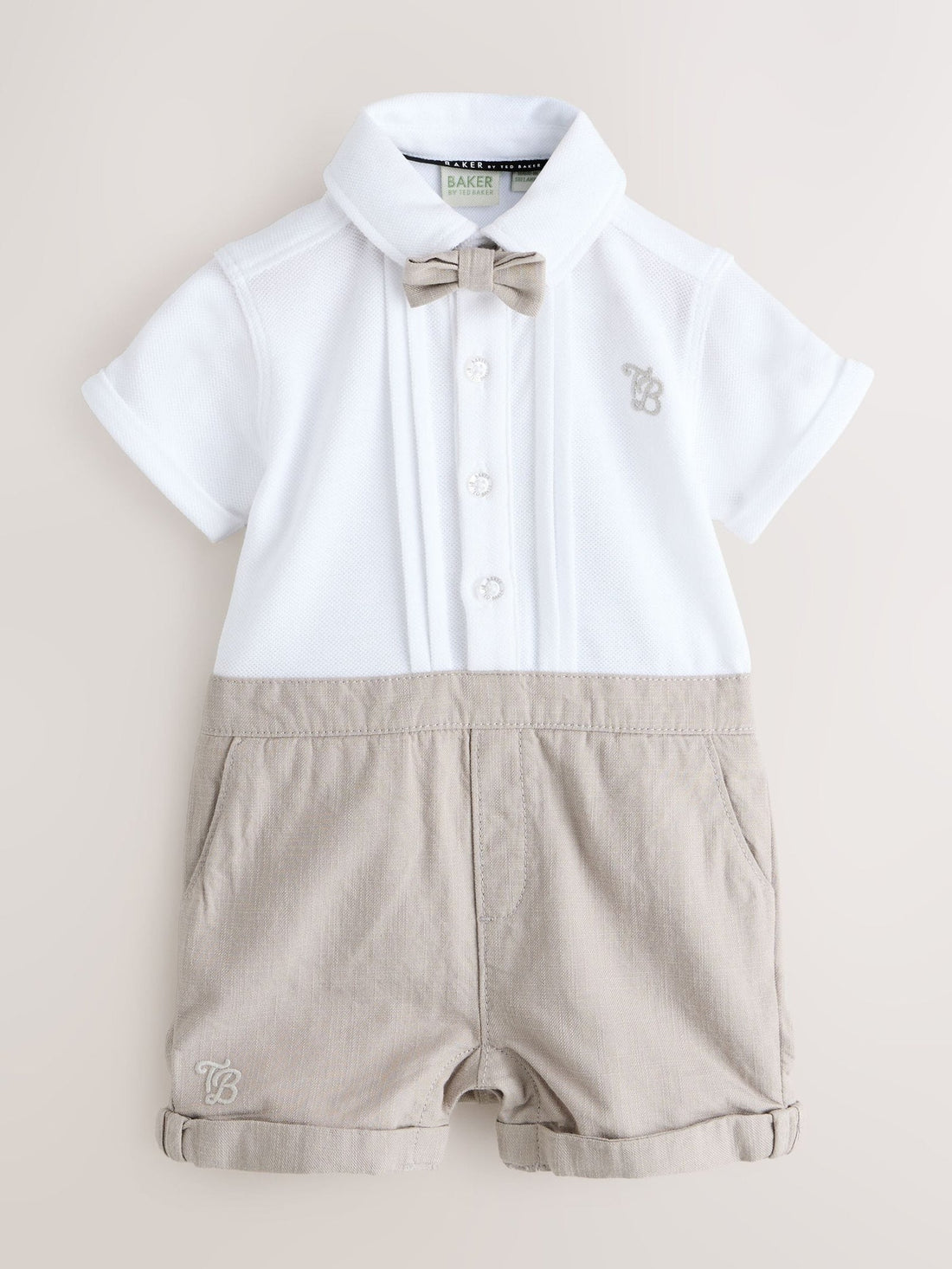 Baker by Ted Baker Blue/Navy Textured Smart Romper