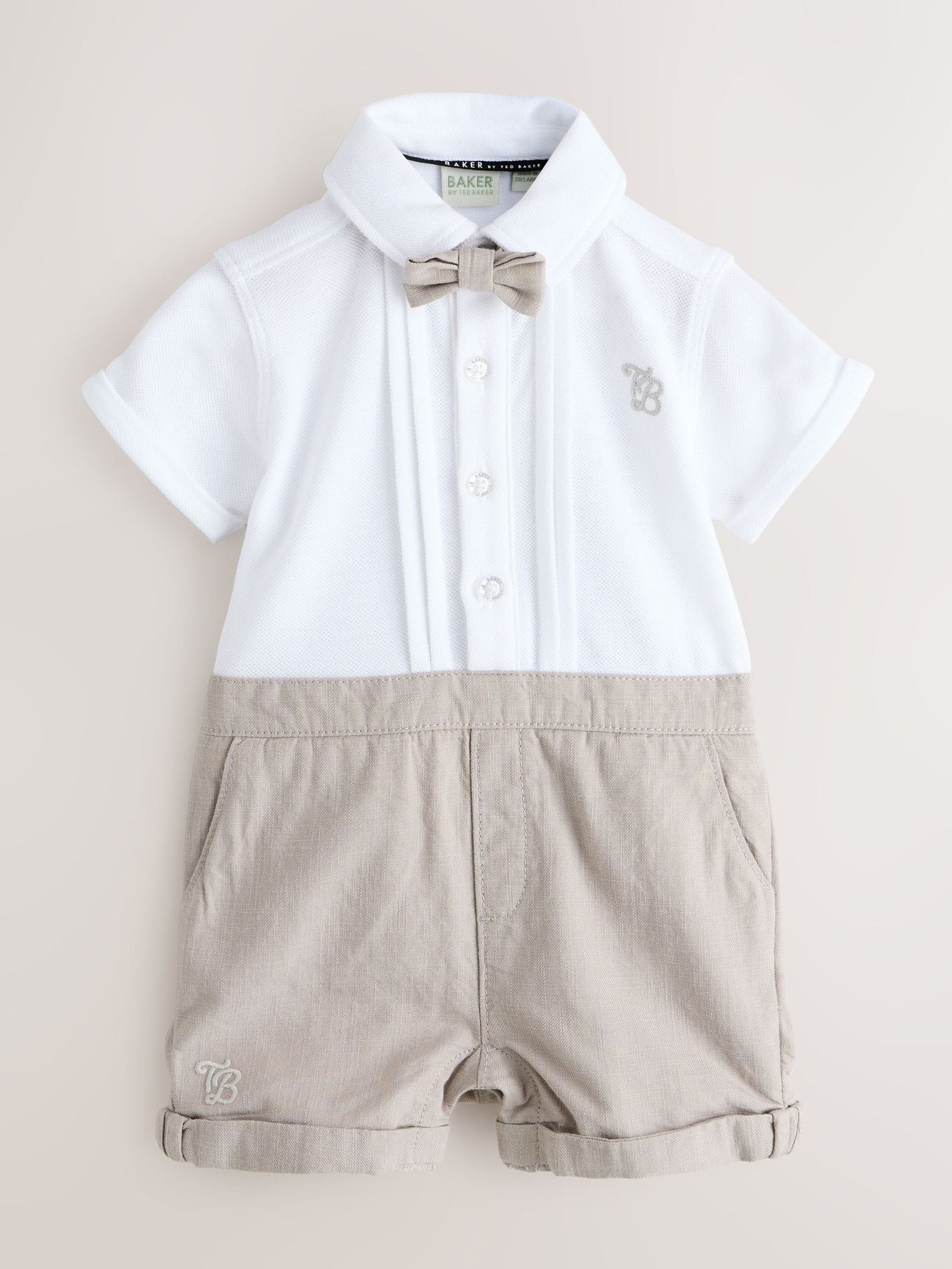 Baker by Ted Baker Blue/Navy Textured Smart Romper