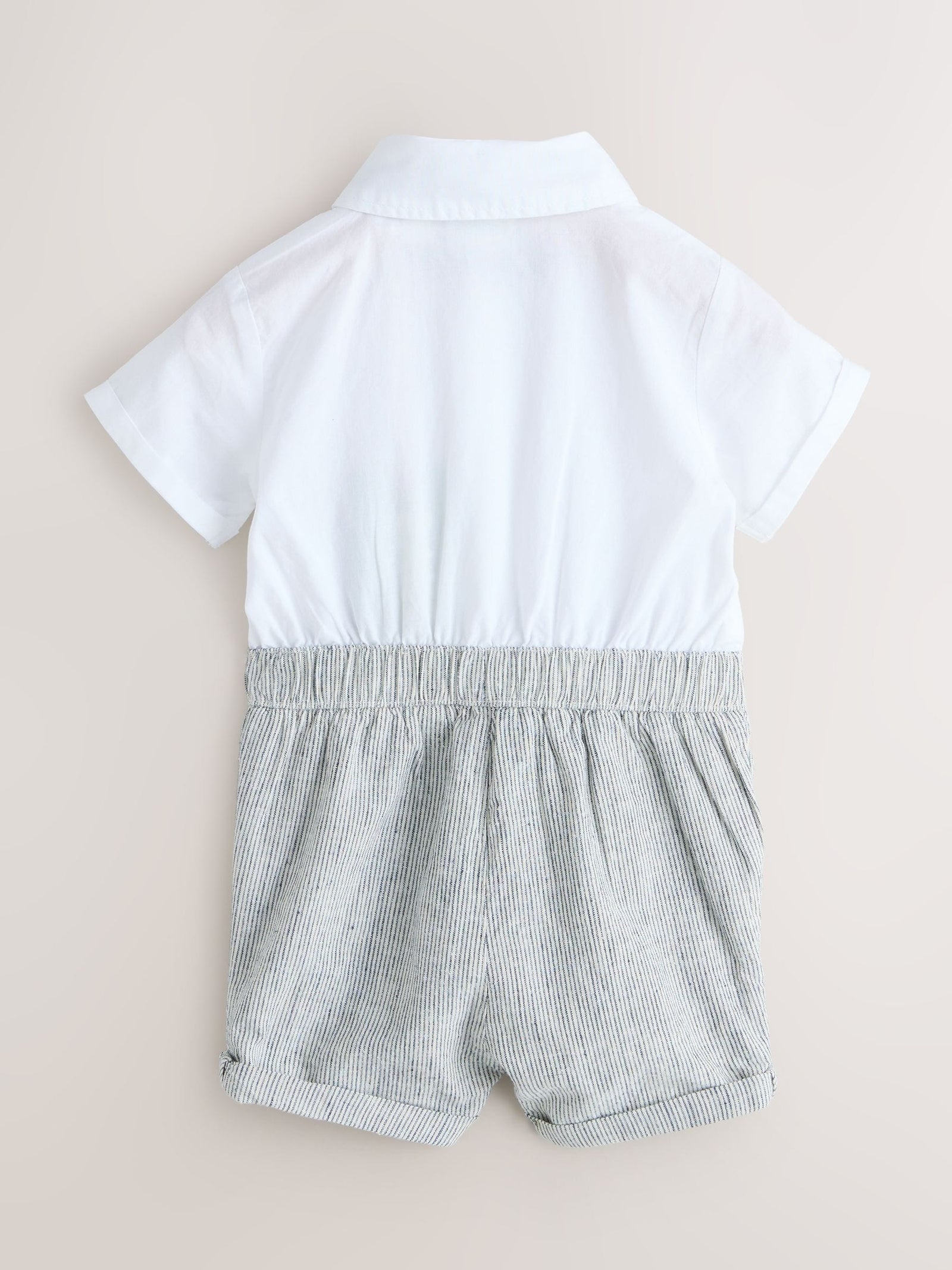 Baker by Ted Baker Blue/Navy Textured Smart Romper